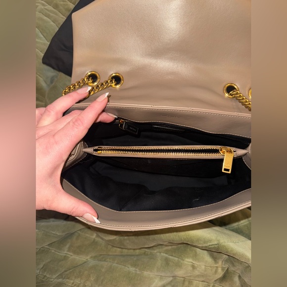 YSL taupe quilted medium loulou bag - Picture 7 of 13